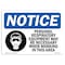 Signmission OSHA Sign, Personal Respiratory Equipment With Symbol, 5in X 3.5in Decal, 5" W, 3.5" H, Landscape OS-NS-D-35-L-17203 - alternate 1